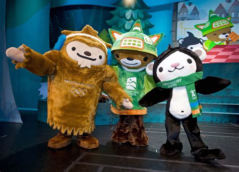 Vancouver 2010 winter olympics mascots icons